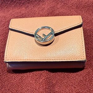 FENDI Gently Used Tri-Fold Wallet - Pink